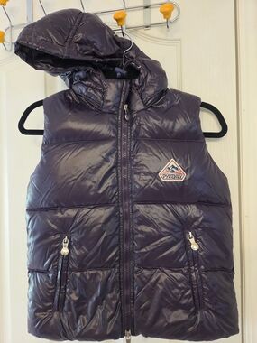 Pyrenex Quilted Hooded Vest in Purple